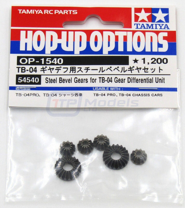 Tamiya 54540 Steel Bevel Gears for TB04 Gear Differential Unit (TB05/TC-01), NIP