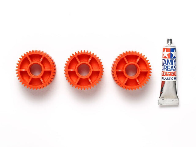 Tamiya 54808 G6-01 Idler Gears (Orange) (G601/Konghead/King Yellow), NIP
