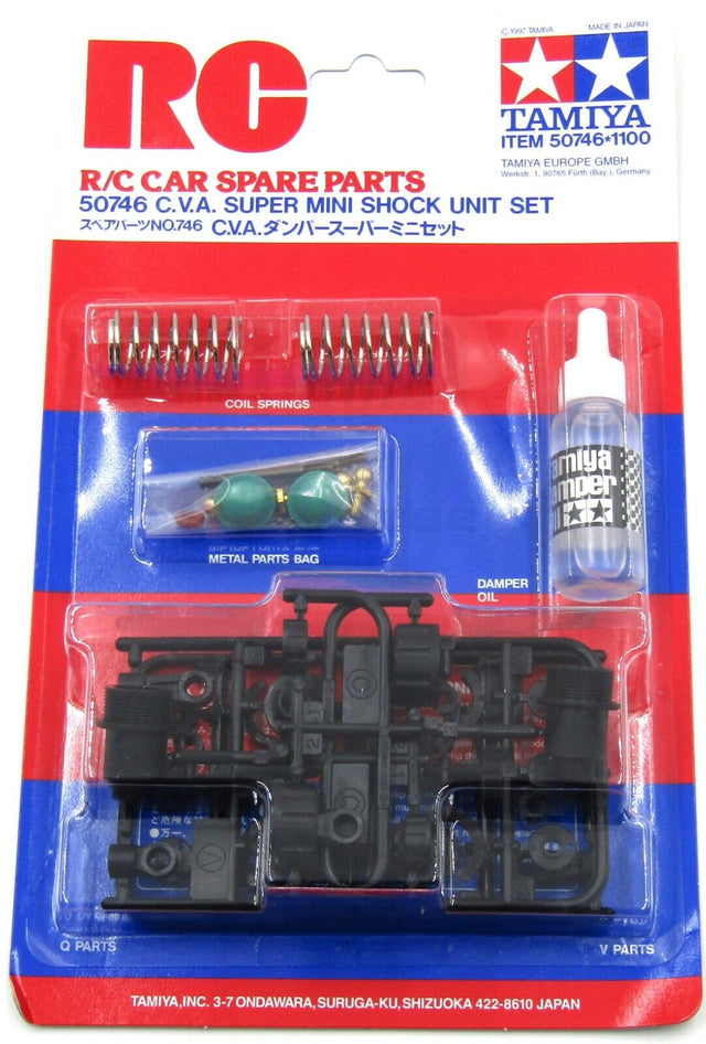 Tamiya 50746 C.V.A. Super Mini Shock Unit Set, TA05/TA06/TB02/TB03/TB04/FF03/M07