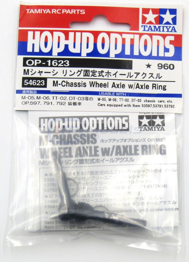 Tamiya 54623 M-Chassis Wheel Axle w/Axle Ring (*M05/M06/TT02/DF03/DT02/DT03) NIP