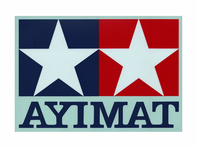 Tamiya 66013 Official Transparent Logo Window Sticker/Decal (168mm x 242mm), NEW