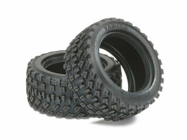 Tamiya 51427 60D Rally Block Tire/Tyre (2 Pcs.), (M03/M04/M05/M05Ra/M06/M07/M08)