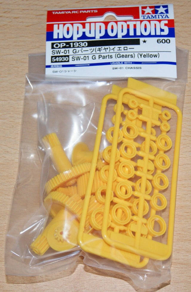 Tamiya 54930 SW-01 G Parts (Gears) (Yellow), (SW01/Lunch Box Mini/Mudmad), NIP