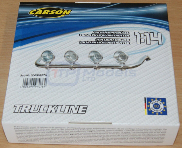 Carson 500907076/C907076 Top Light Holder for Tamiya Volvo FH12 Globetrotter NIB