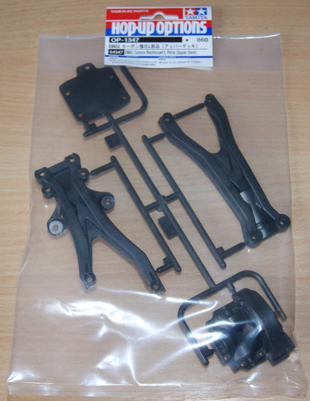Tamiya 54347 DB02 Carbon Reinforced L Parts (Upper Deck), (DB-02/Leonis), NIP