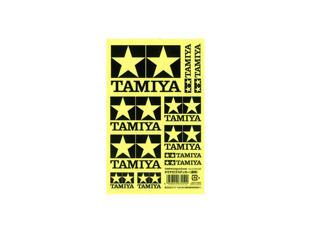 Tamiya 67259 Official Logo Sticker/Decal Set Clear (Black & Clear), NIP