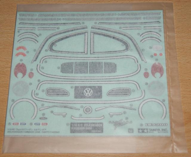Tamiya 58677 Volkswagen Karmann Ghia/M06, 9495984/19495984 Decals/Stickers, NIP