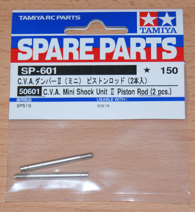 Tamiya 50601 C.V.A. Mini Shock Unit II Piston Rod (2 Pcs.) (DF02/DF03/DB01/TA03)