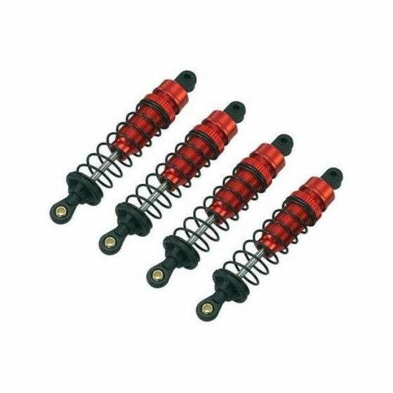 Carson 500405714 1:10 Red Aluminum Oil Damper Set (4 Pcs.) Buggy 83mm (Tamiya)