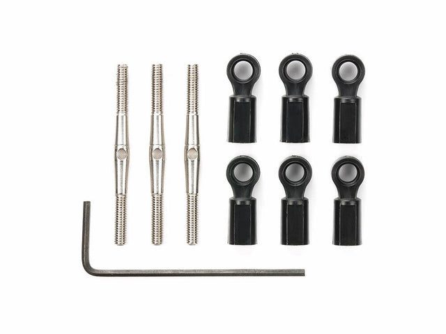 Tamiya 54818 Turnbuckle Steering Set (GF-01/G6-01), (Konghead/King Yellow), NIP