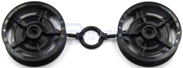 Tamiya 58628 Racing Fighter/DT03/DT-03, 0448047/10448047 Front Wheels, NEW