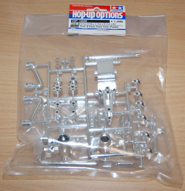 Tamiya 54829 T3-01 B Parts (Front Fork) (Plated), Dancing Rider/Dual Rider, NIP