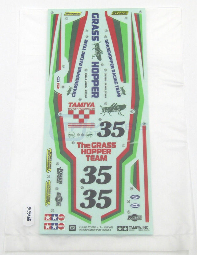 Tamiya 58346 Grasshopper (Re-Release), 9495468/19495468 Decals/Stickers, NIP