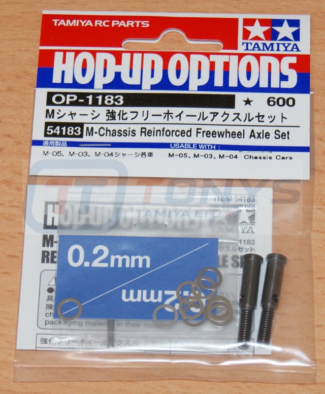 Tamiya 54183 M-Chassis Reinforced Freewheel Axle Set, (BBX/M05/M06/M07/M08/DT04)