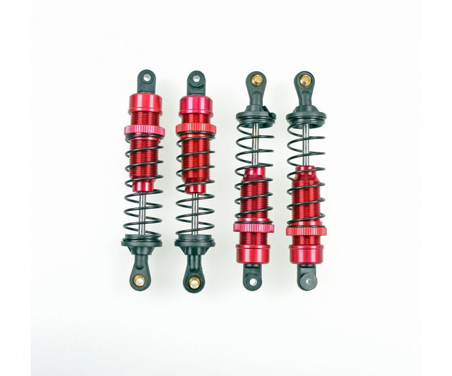Carson 500405714 1:10 Red Aluminum Oil Damper Set (4 Pcs.) Buggy 83mm (Tamiya)