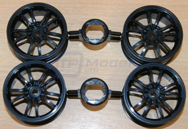Tamiya 58674 Toyota GR Supra/TT02, 9335831/19335831 Wheels (4 Pcs.), NEW