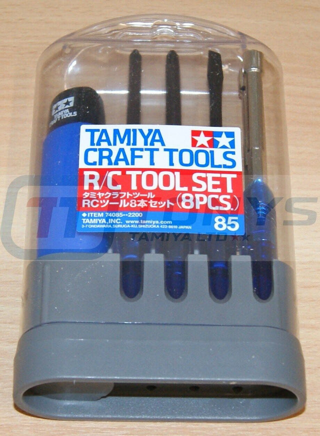 Tamiya 74085 R/C JIS Tool Set (8 Pcs.) for Radio Control Cars, Trucks and Tanks
