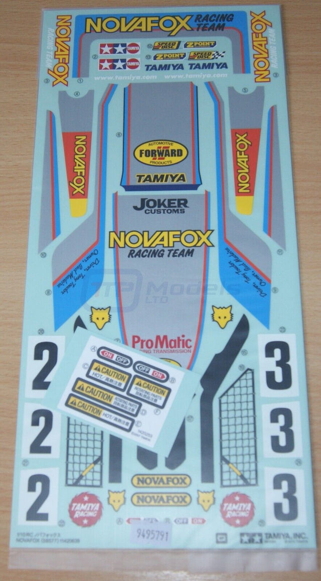 Tamiya 58577 Novafox, 9495791/19495791 Decals/Stickers, NIP