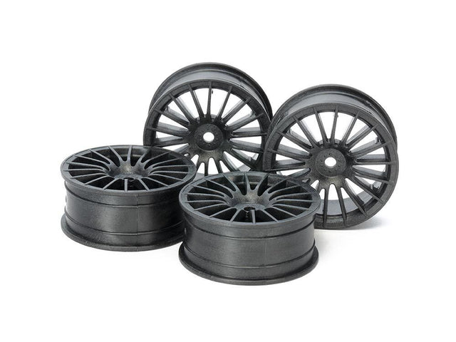 Tamiya 54738 Medium-Narrow 18-Spoke Wheels (24mm Width, Offset 0) (Hard) 4 Pcs.