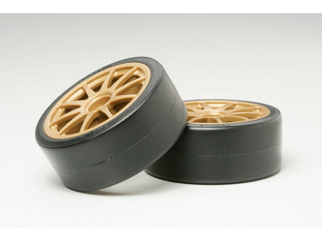 Tamiya 51219 Drift Tires Type-D & Wheels (2 Pcs.), (TT01D/TT02D), NIP