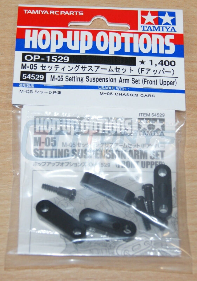 Tamiya 54529 M-05 Setting Suspension Arm Set (Front Upper), (M05/M05Ra), NIP