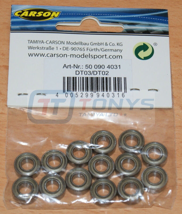 Carson C904031 Ball Bearing Set for Tamiya DT02/DT-02/DT03/DT-03, NIP