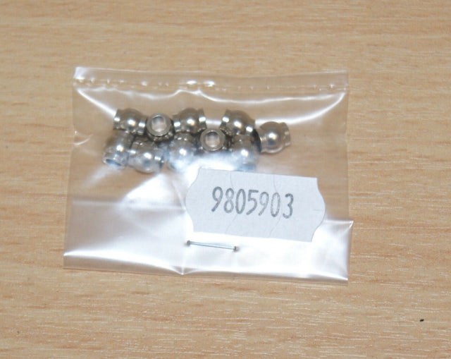 Tamiya 9805903/19805903 6mm Aluminum Ball Collar (10), (Top Force Evo/CR-01/TNX)