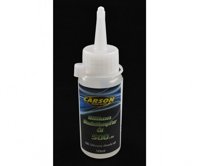 Carson 500905198 Silicone Damper/Shock Oil, 500cSt 50ml (For Tamiya), NIP