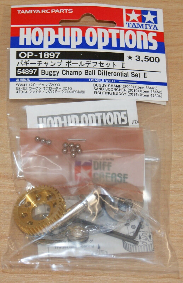 Tamiya 54897 Buggy Champ Ball Differential Set II, Rough Rider/Sand Scorcher NIP