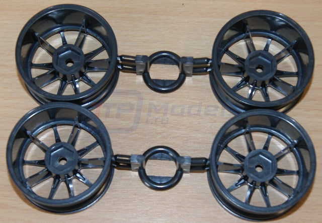 Tamiya 58508 VW Scirocco GT24-CNG/TT01E/TT02 9335628/19335628 Wheel Bag (4 Pcs.)