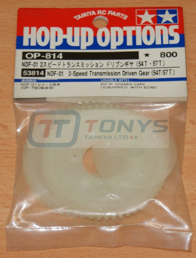 Tamiya 53814 NDF-01 2-Speed Transmission Driven Gear (54T/57T) (Nitro Force) NIP