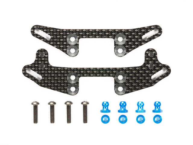 Tamiya 54746 TA07 Carbon Damper Stay Set (For TRF Super Shot Big Bore Dampers)