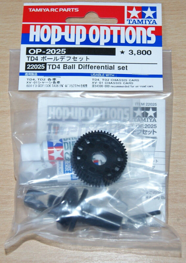 Tamiya 22025 TD4 Ball Differential Set, (Super Avante/Astute TD2/XV-01/M07), NIP