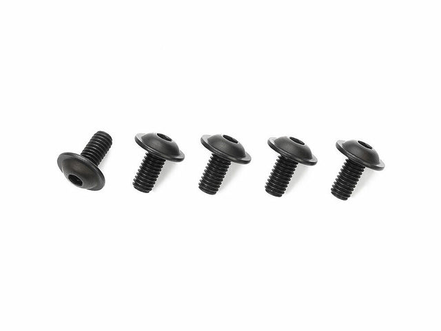Tamiya 22008 3x6mm Steel Flange Hex Head Screw (5 Pcs.), NIP