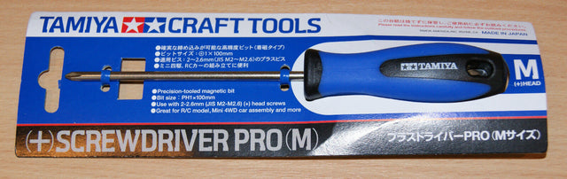 Tamiya 74119 (+) JIS Screwdriver PRO (M), For Radio Control Car/Truck Kits, NIP