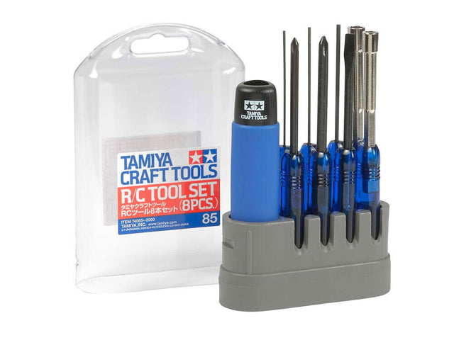 Tamiya 74085 R/C JIS Tool Set (8 Pcs.) for Radio Control Cars, Trucks and Tanks