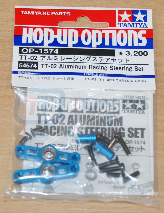 Tamiya 54574 TT-02 Aluminum Racing Steering Set (TT02/TT02D/TT02B/TT02S), NIP