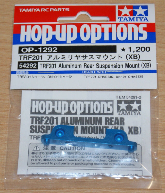 Tamiya 54292 TRF201 Aluminum Rear Suspension Mount (XB) (Zahhak/DN01/TRF211) NIP