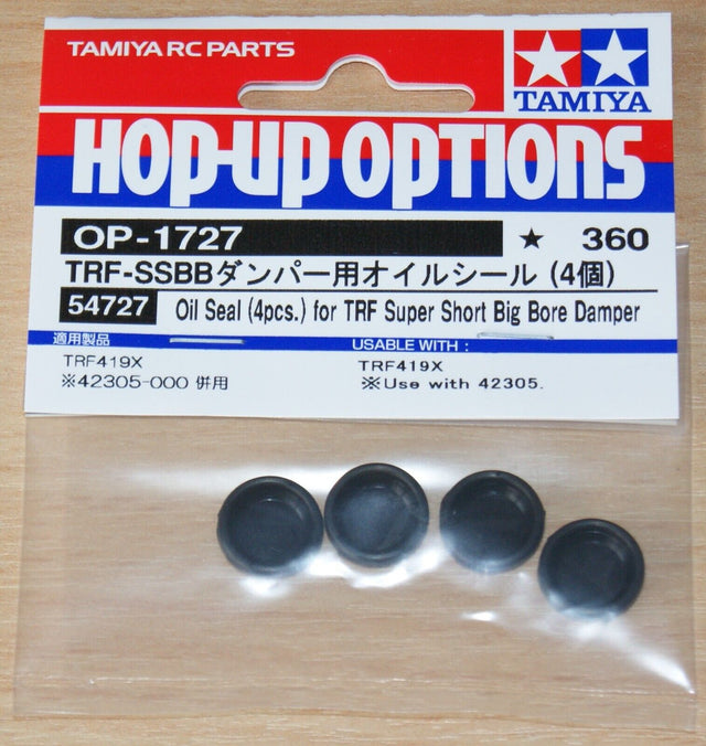 Tamiya 54727 Oil Seal (4 Pcs.) for TRF Super Short Big Bore Damper, TRF419/Evo 7