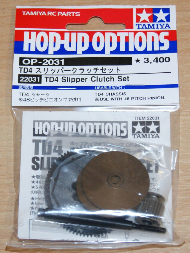 Tamiya 22031 TD4 Slipper Clutch Set, (Super Avante/Astute TD2), NIP