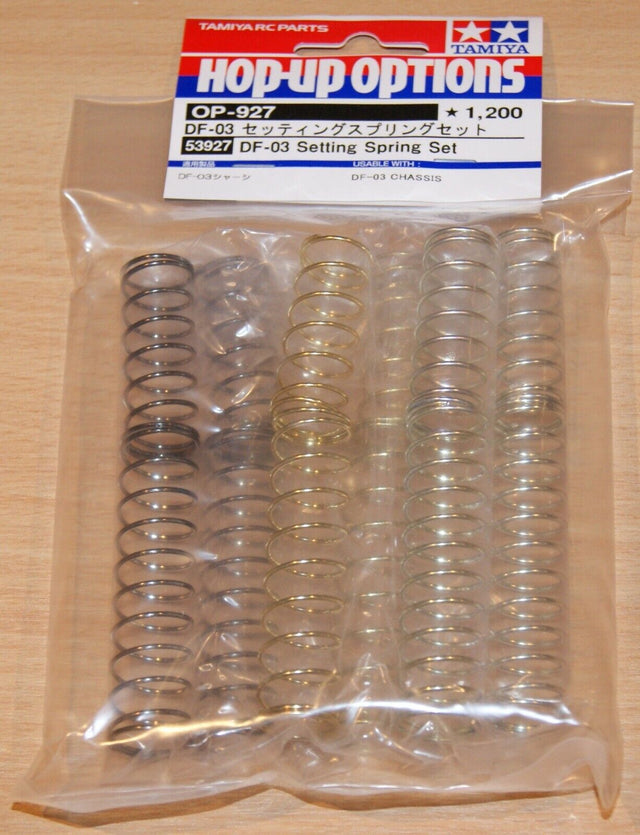 Tamiya 53927 DF-03 Setting Spring Set, (DF03/DF03MS/DB01/DB-01/TD4/BBX), NIP