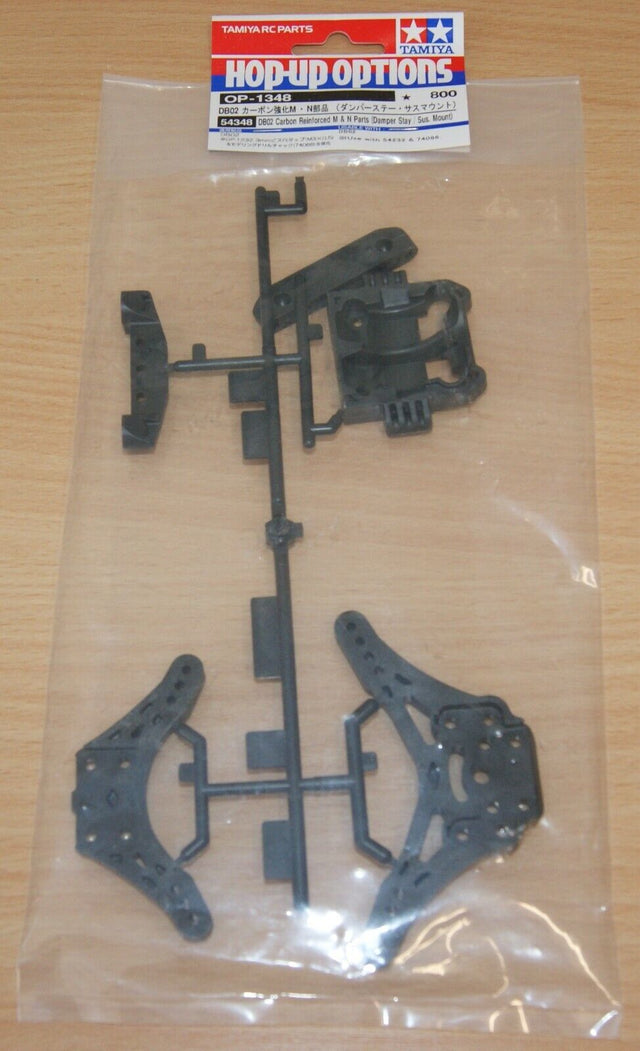 Tamiya 54348 DB02 Carbon Reinforced M & N Parts (Damper Stay / Sus. Mount) DB-02