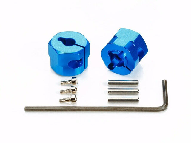 Tamiya 54610 Clamp Type Aluminum Wheel Hub (9mm Thick/2 Pcs.), (TT01/TT02/WR-02)