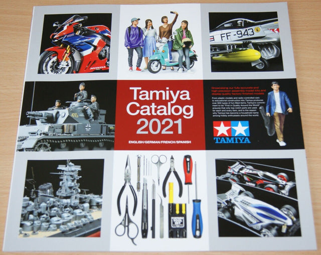 Tamiya 64431 Model Kit Catalogue/Catalog 2021, (English/German/French/Spanish)