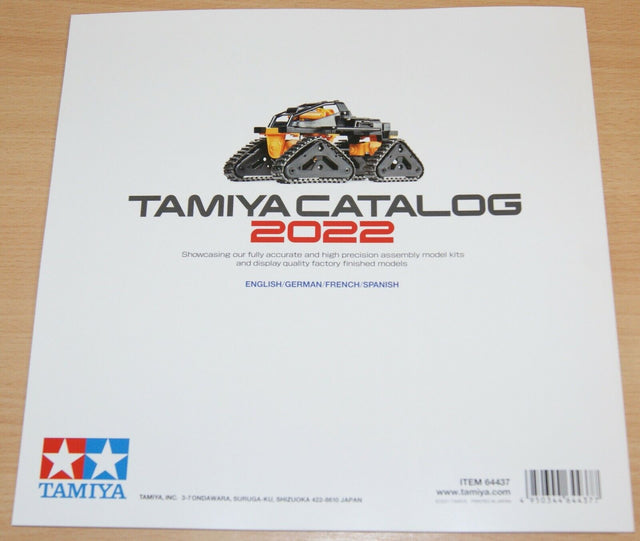 Tamiya 64437 Model Kit Catalogue/Catalog 2022, (English/German/French/Spanish)