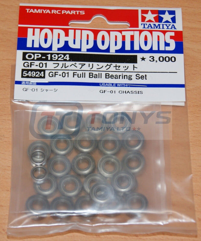 Tamiya 54924 GF-01 Full Ball Bearing Set, (GF01/GF-01CB/Comical Avante/Hotshot)