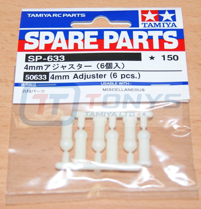 Tamiya 50633/0115007 4mm Adjuster (6 Pcs.) (Rough Rider/Sand Scorcher/Lunch Box)