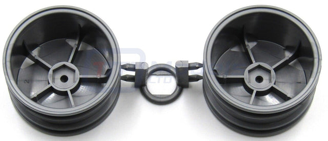 Tamiya 58511 Racing Truck Nissan Titan/DT02, 0448057/10448057 Rear Wheels (2 Pc)