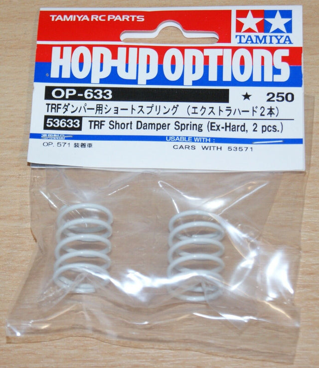 Tamiya 53633 TRF Short Damper Spring (Ex-Hard 2 Pcs.) (TRF417/TRF418/TRF419) NIP