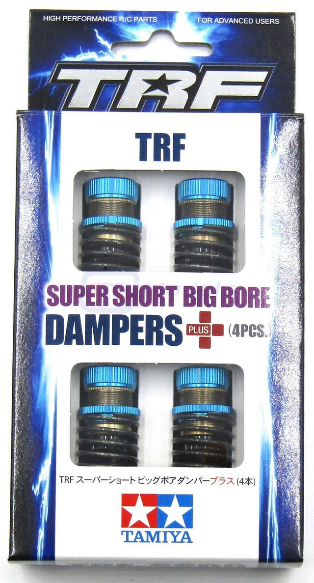 Tamiya 42353 TRF Super Short Big Bore Dampers Plus (4 Pcs.) (TRF420), NIB